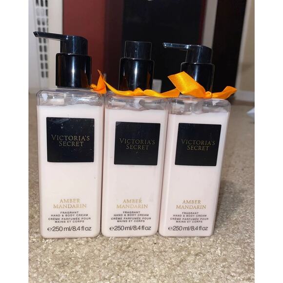 3x victorias secret amber mandarin cream